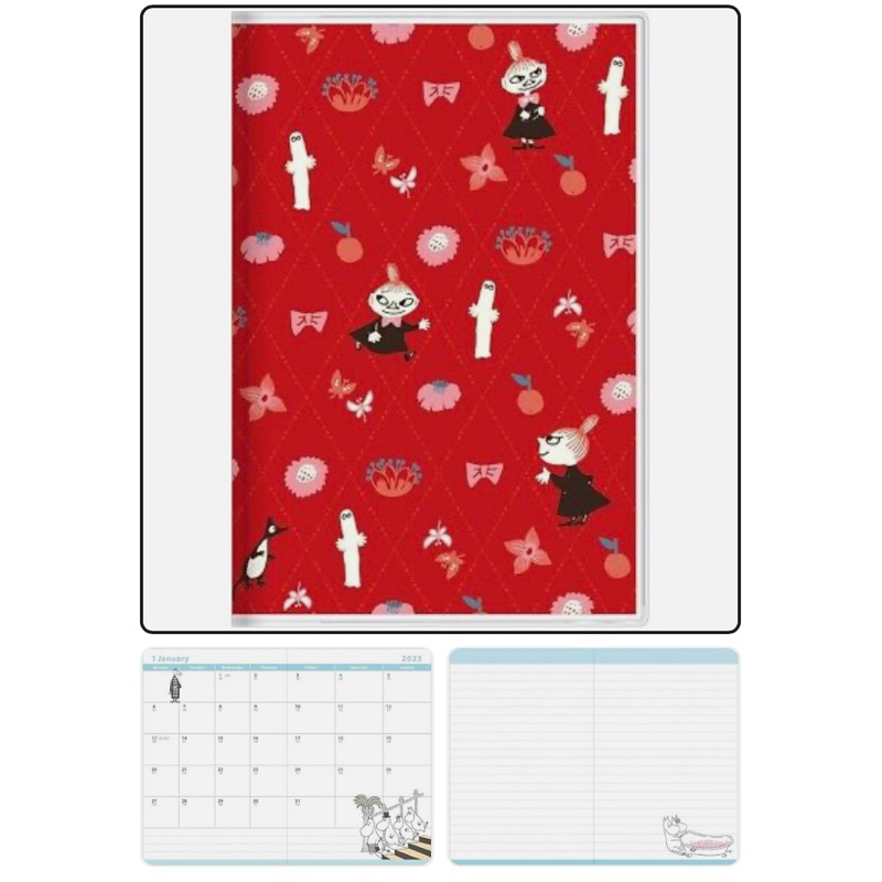 

Moomin Little My Schedule book Planner 2025 Sun-star B7 size