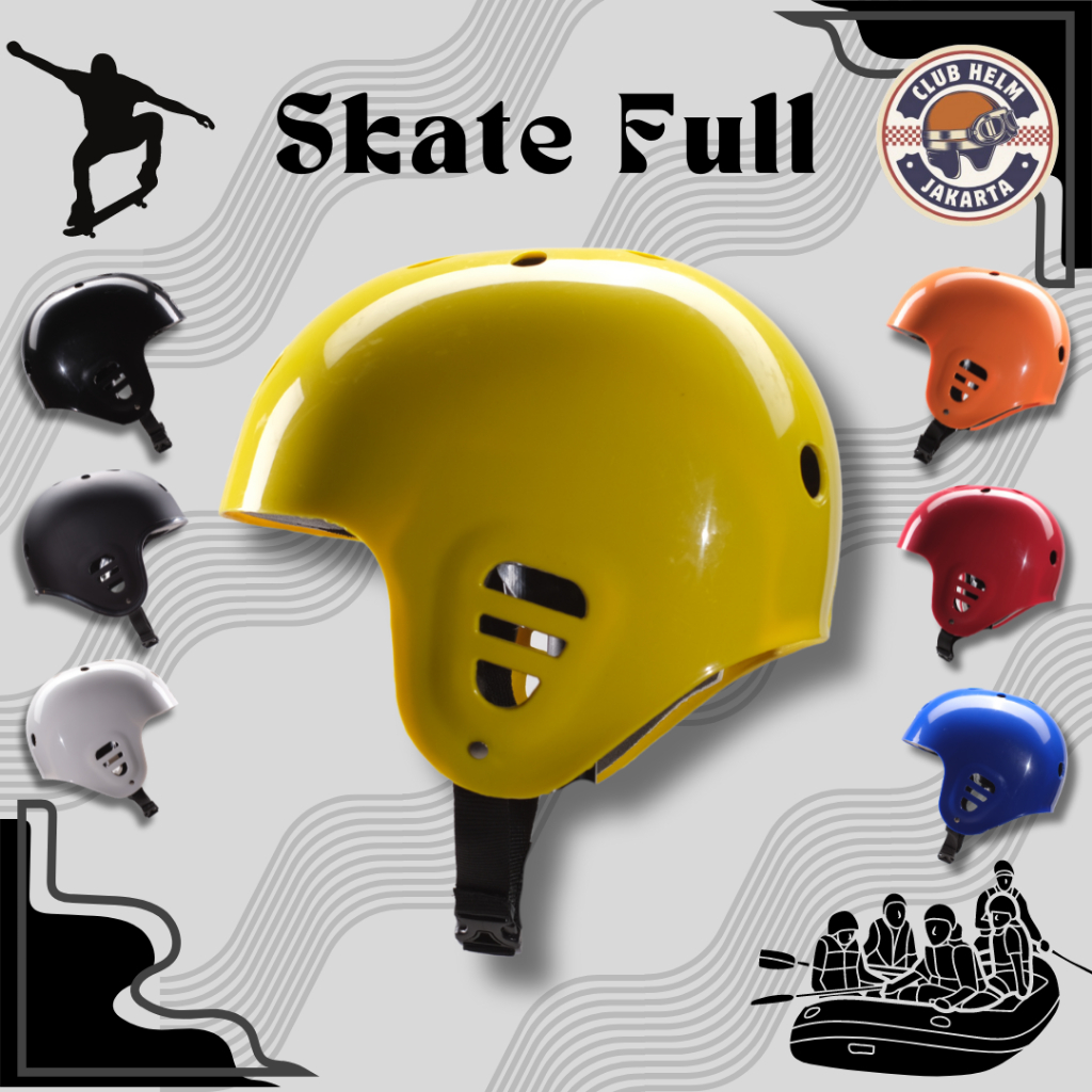 Helm Skate Sepeda Full Genio BMX / Arung Jeram / Out Bound ATV / Flying Fox / Skate Board / Rafting
