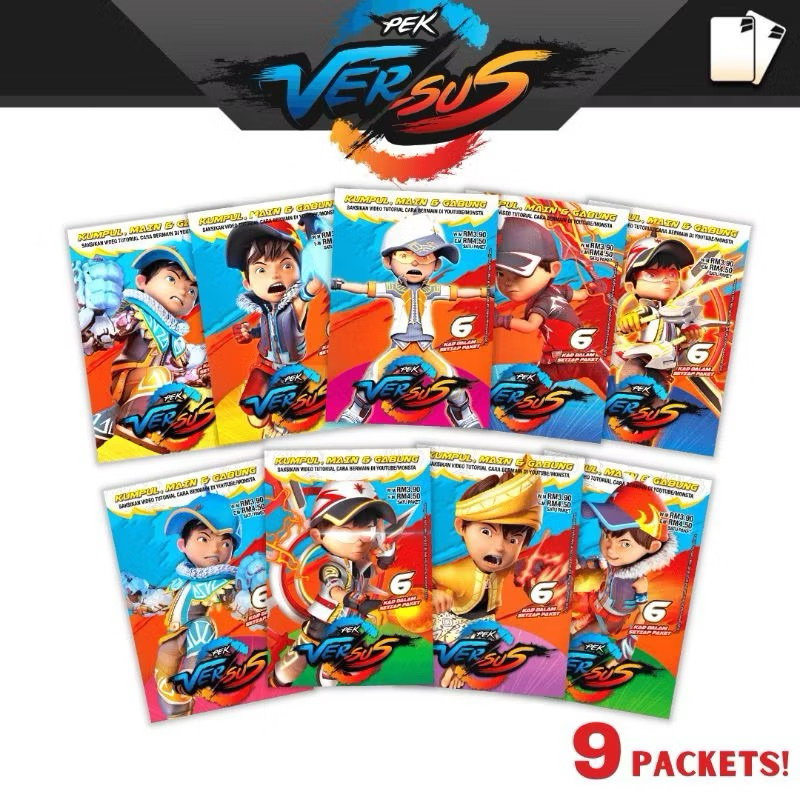 (RARE) PEK VERSUS KAD BOBOIBOY MONSTA GALAXY CARD VERSUS