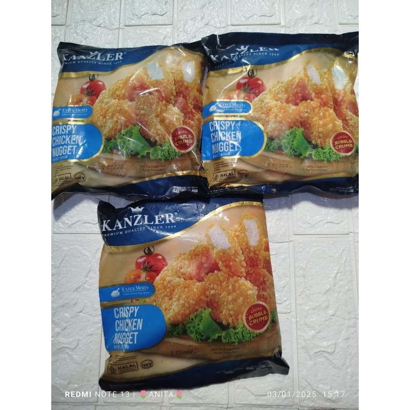 

Kanzler Crispy Chicken Nugget 450g /enak/lezat,nikmat/gurih