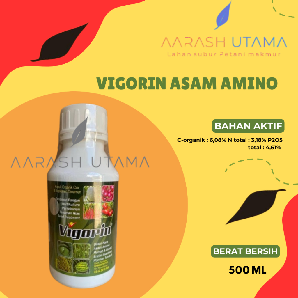 Pupuk VIGORIN 500 ML Asam Amino Vigorin pupuk organik cair suplemen tanaman