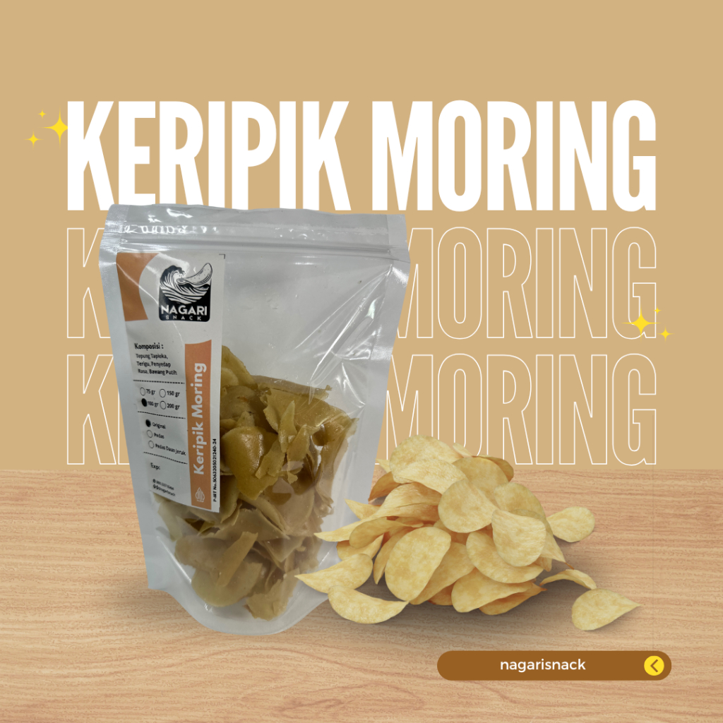 

KERIPIK MORING SHARING PACK - Nagari Snack Cemilan Renyah Yogyakarta Bandung Enak Gurih