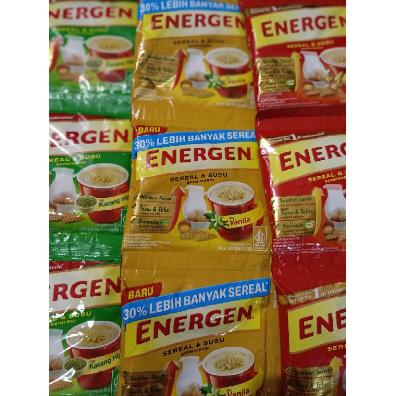 

Energen Minuman Sereal Sachet @30gr All Variaan Rasa