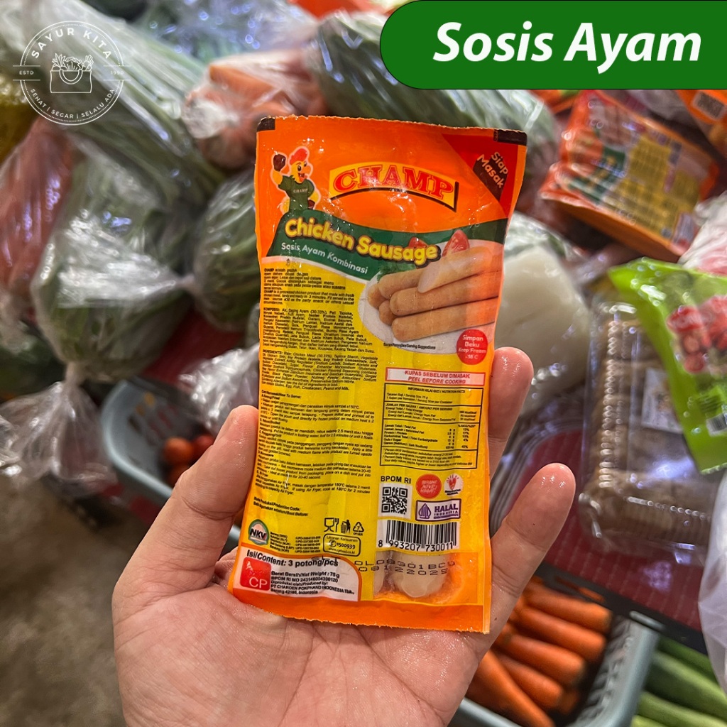 

Sosis Ayam Champ isi 3 pcs | sayurkita_id