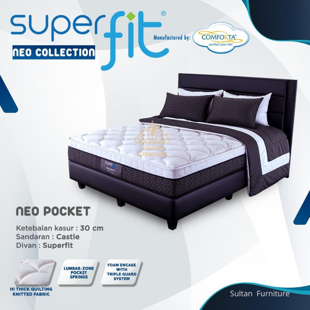 SUPERFIT Kasur / Springbed / Matras - Neo Pocket - Comforta