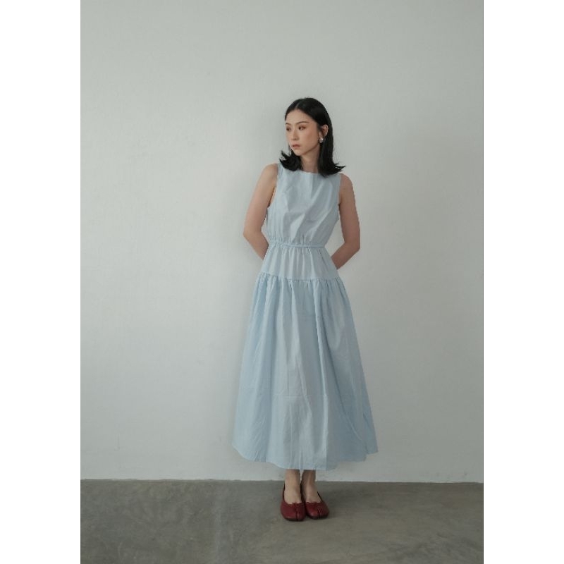 DRESS KOREA PANJANG DRESS WANITA TANPA LENGAN WILLOW DRESS