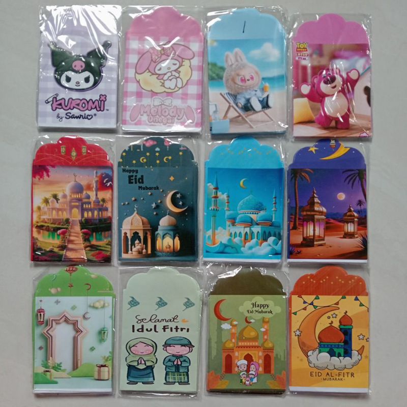 

Amplop lebaran size medium 7x12 cm (1 pack isi 10 pcs amplop)