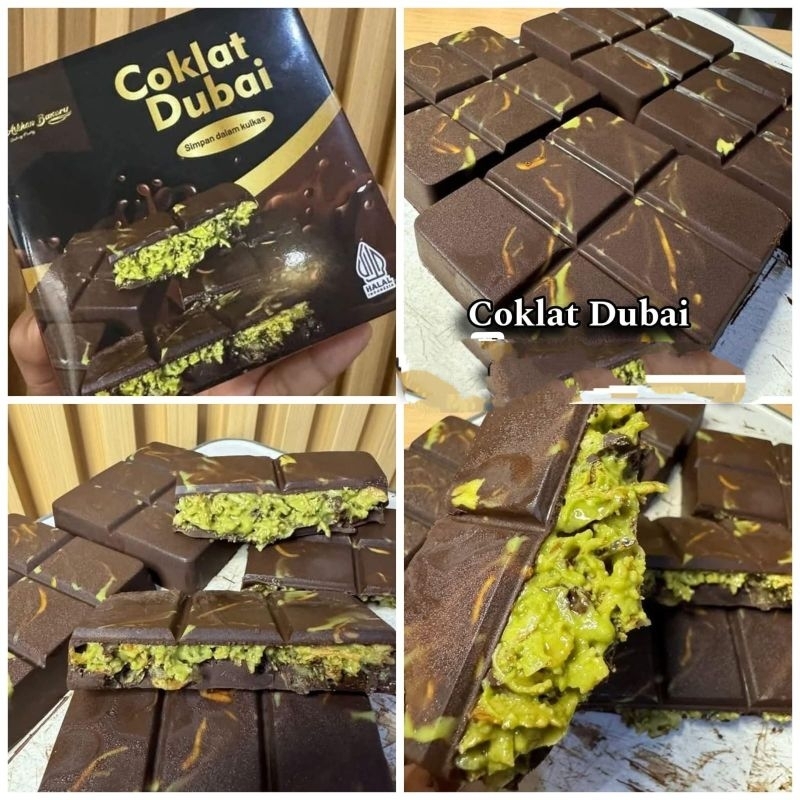 

Coklat Dubai premium isian pistachio 150gr