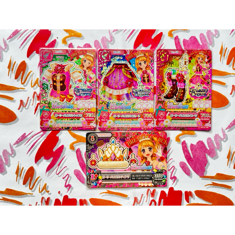Kartu Aikatsu Akari Ozora Premium Girly Violin Dreamy Crown Cute Original Langka Rare Official Japan