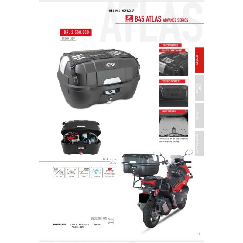 Box GIVI B45NM- ADV / Box Motor GIVI