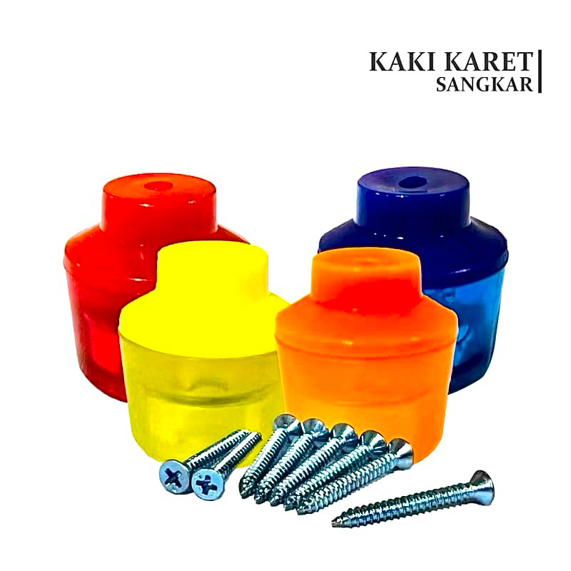 Kaki Karet Sangkar Burung Bulat atau Kotak