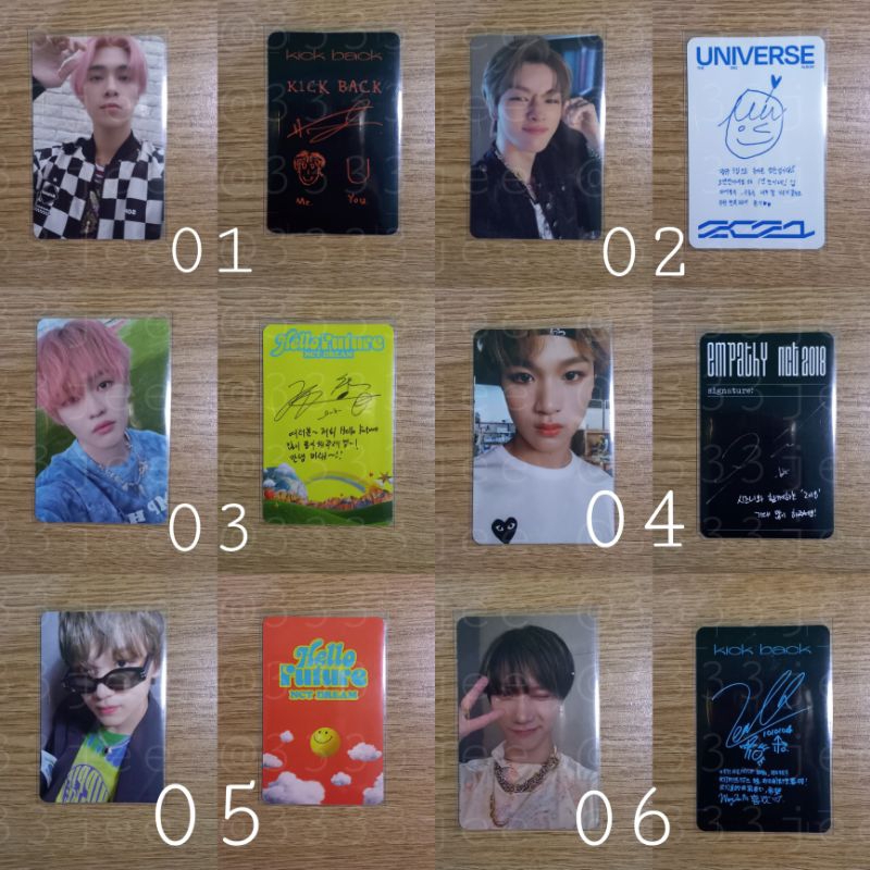 (BACA DESK) WTS TAKE ALL PHOTOCARD OFFICIAL NCT HAECHAN, CHENLE, YUTA, SUNGCHAN, SHOTARO, DOYOUNG TR