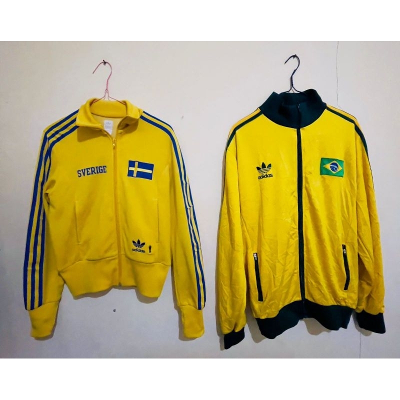 2 Pics TRACKTOP Adidas Brazil dan Swedia