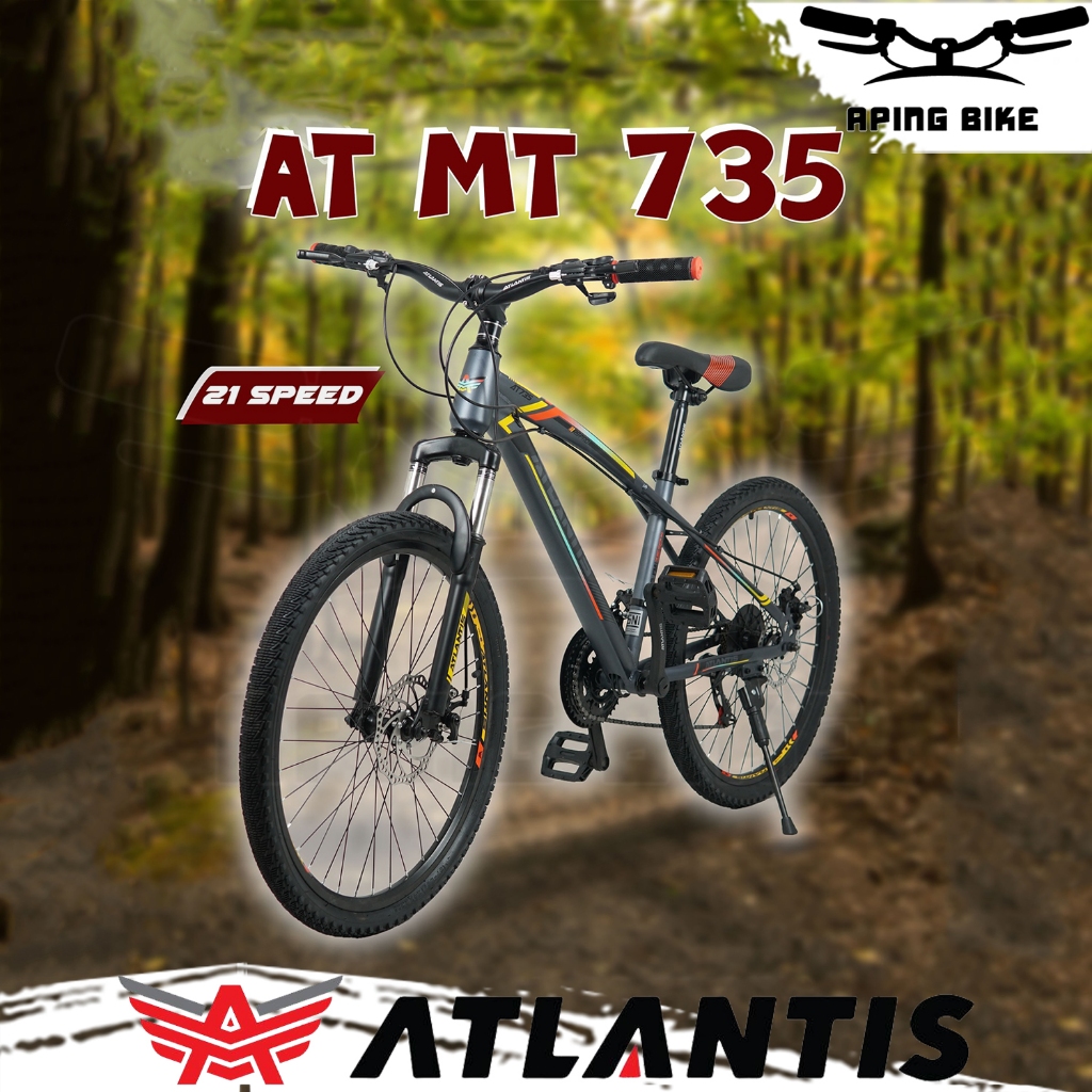 Sepeda Atlantis AT-735 24" 26" Sepeda MTB Atlantis Sepeda Gunung