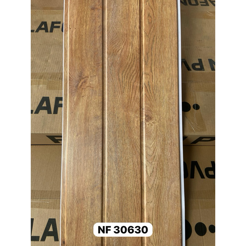 Plafon PVC Serat Kayu Putih Doff NF630 (PERLEMBAR)