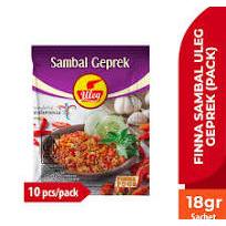 

ULEG SAMBAL GEPREK SACHET ISI 10