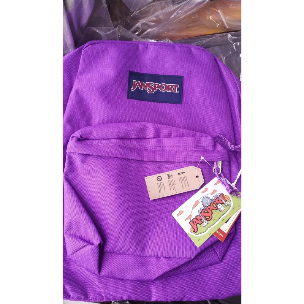 TAS RANSEL JS JANSPORT SPORT BAGS ORIGINAL PURPLE BACKPACK
