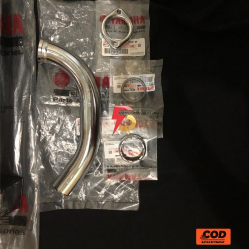 LEHER KNALPOT RX KING FULL SET ORIGINAL PARTS YAMAHA