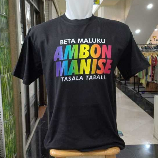 WALE Kaos Ambon Maluku Anak Dewasa Beta Maluku Ambon Manise Tasala Tabala