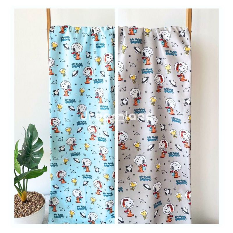 Kain Sprei Motif Snoopy Katun Motif Karakter Lebar 240cm