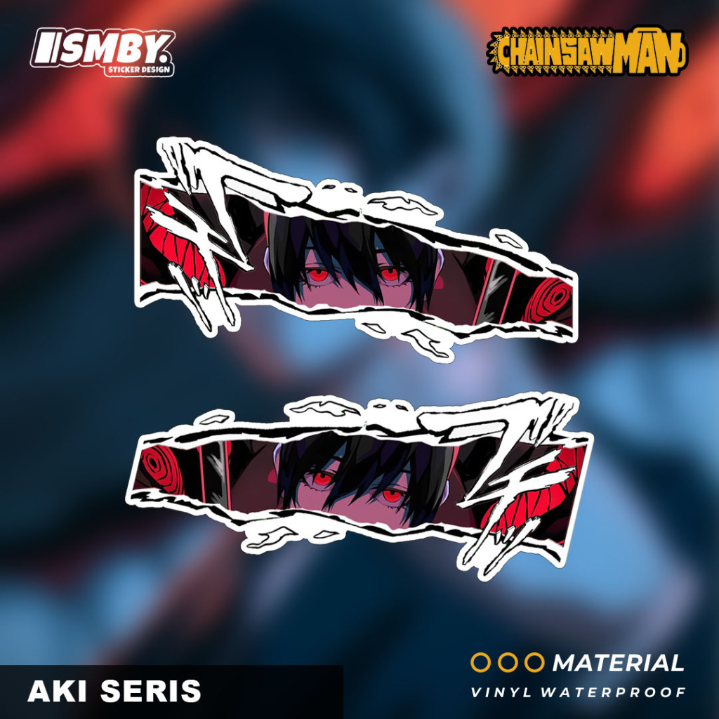 

Stiker Sticker Vinyl Waterproof Chainsaw Man Aki Seris