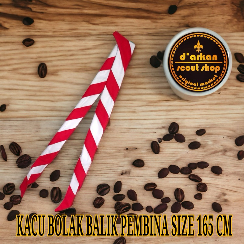 kacu dasi pramuka pembina katun PREMIUM bolak balik panjang 165cm