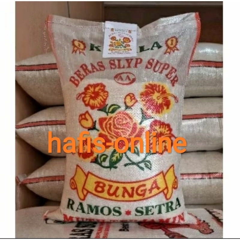 

Beras cap kembang / bunga medium 10 kg pulen enak termurah