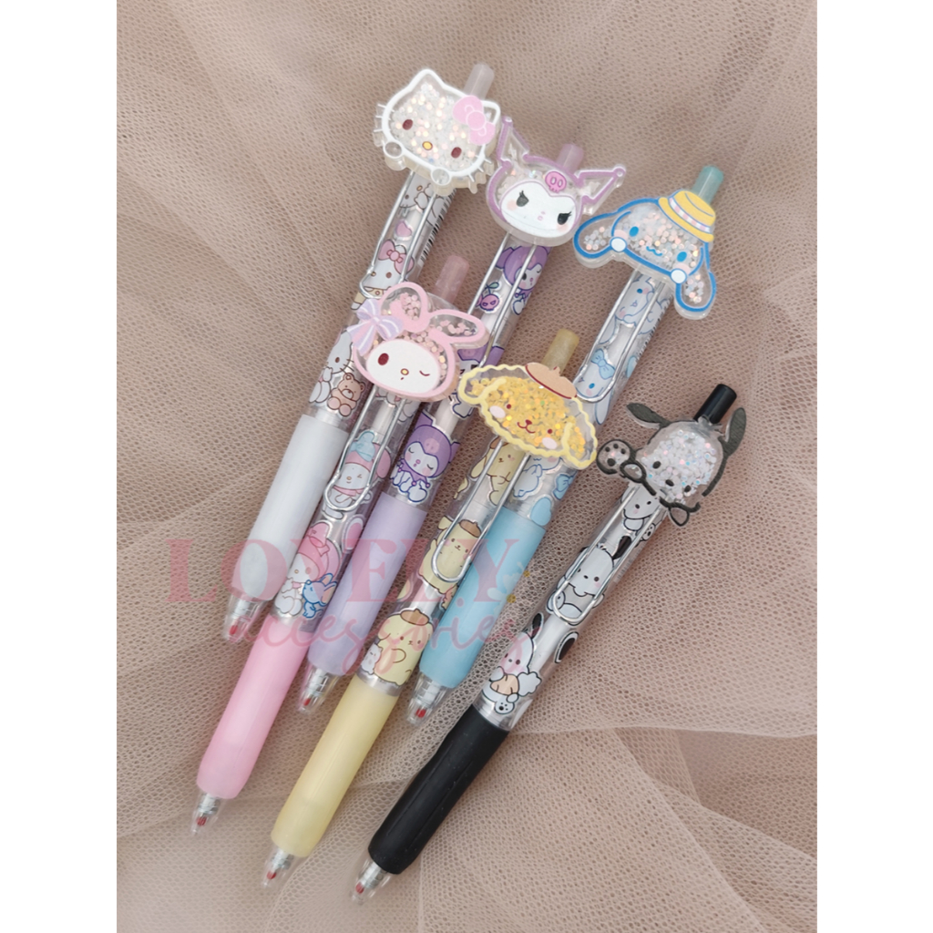 

Ballpoint Pena Mekanik Karakter Kartun Sanrio Glitter Premium Pulpen Lucu 3D Bolpen Gel Tinta Animasi Alat Tulis Sekolah Anak
