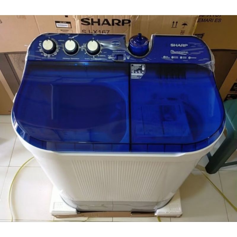 mesin cuci Sharp 2 tabung 10 kg/ mesin cuci Sharp 1090
