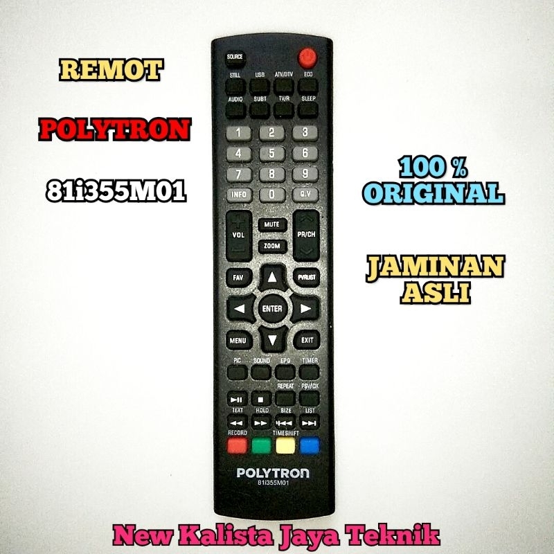 REMOT TV LED POLYTRON 81I355M01 ORIGINAL ASLI REMOTE TV 81i355 REMOT TV POLYTRON 81i355 ORI