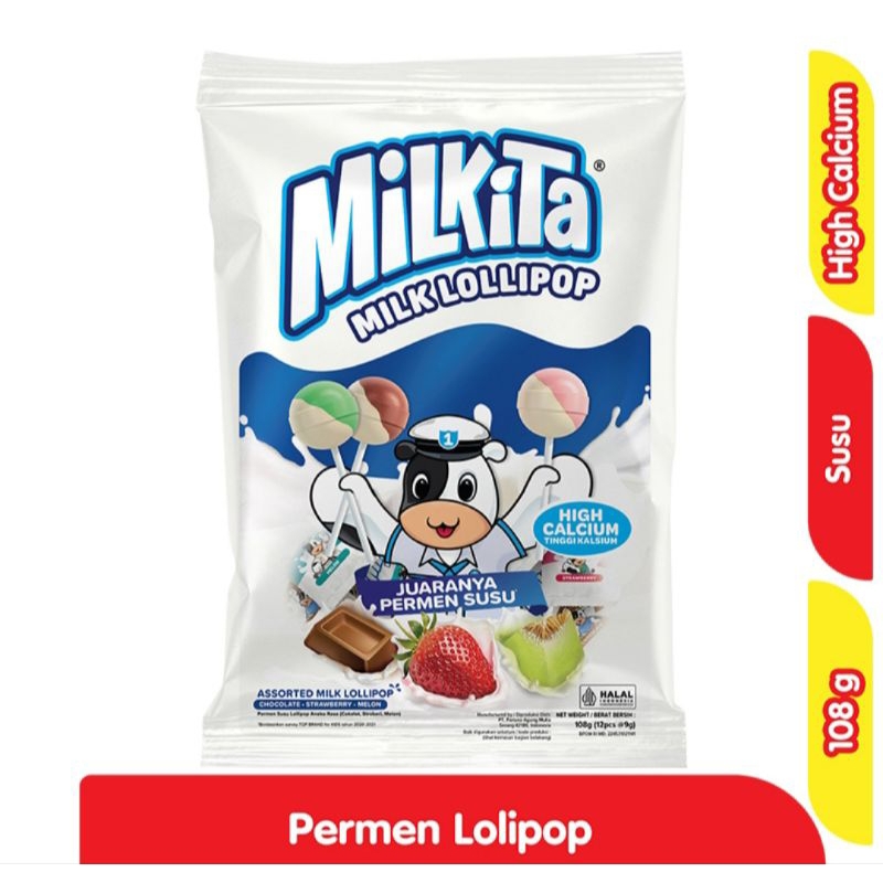 

Milkita Lolipop (expired date 2026) isi 12 pcs