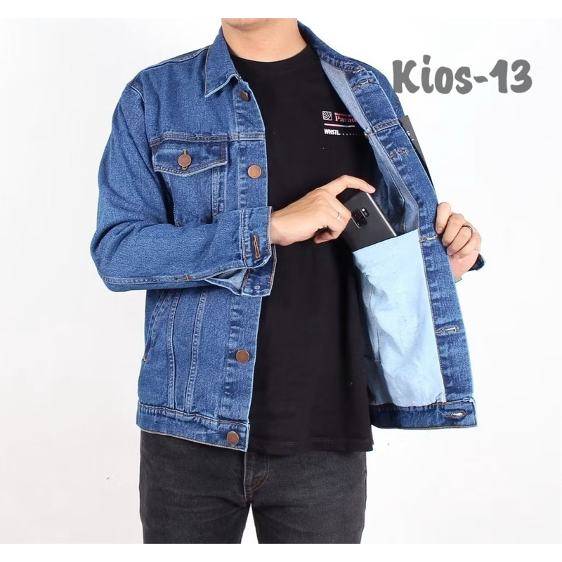 JAKET JEANS PRIA DENIM TEBAL & LEMBUT