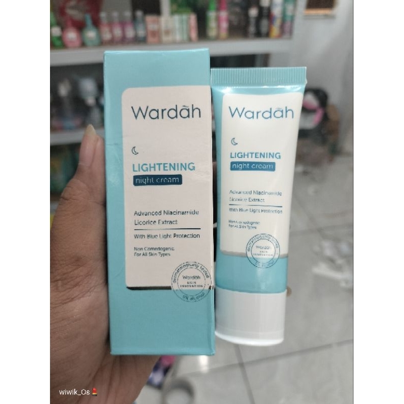 Wardah lightening night cream 20ml cream malam wardah