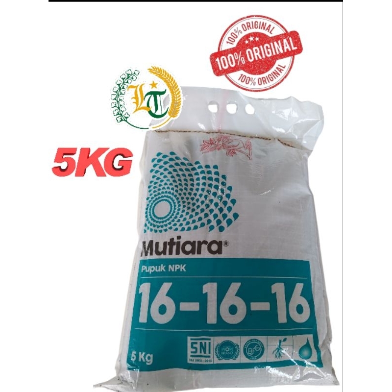 PUPUK  NPK MUTIARA 5KG MEROKE 16 16 16 5 kg