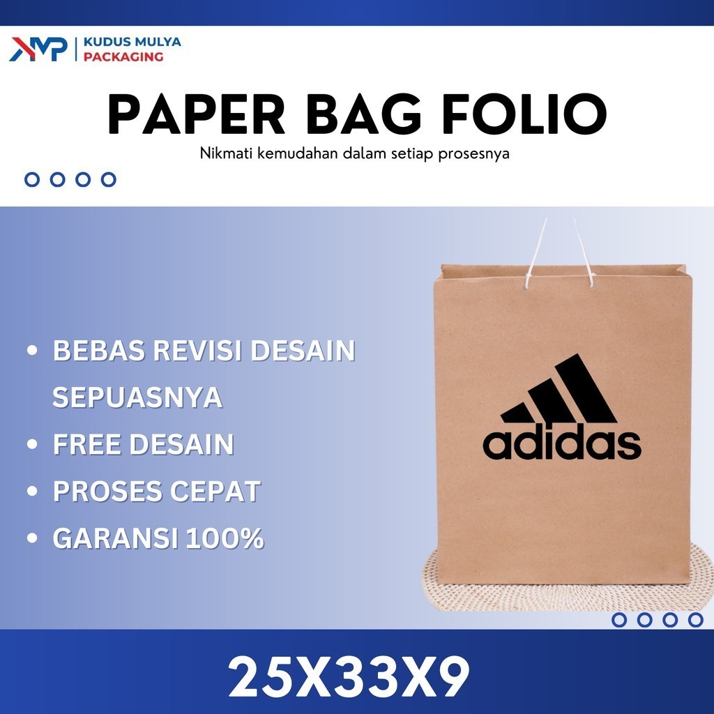 

PAPER BAG SABLON FOLIO - PAPERBAG SABLON 25 X 32 X 9 - TAS KERTAS SABLON JUMBO - PAPER BAG GIFT - TAS KERTAS KADO