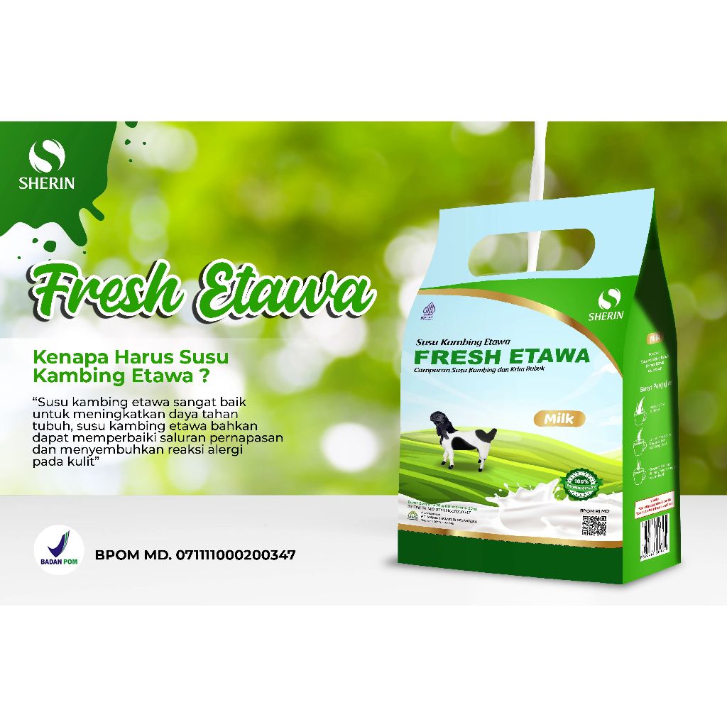 

Sherin Fresh Etawa - Susu Etawa Sachet