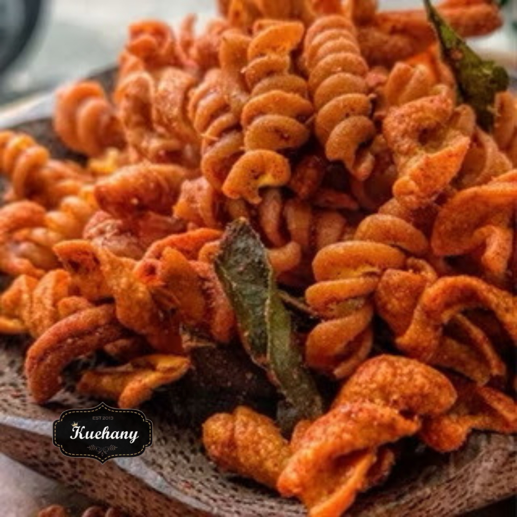 

MAKARONI SPIRAL MACARONI SPIRAL RASA PEDES Daun jeruk Berat bersih 500 gr - Pedas daun jeruk