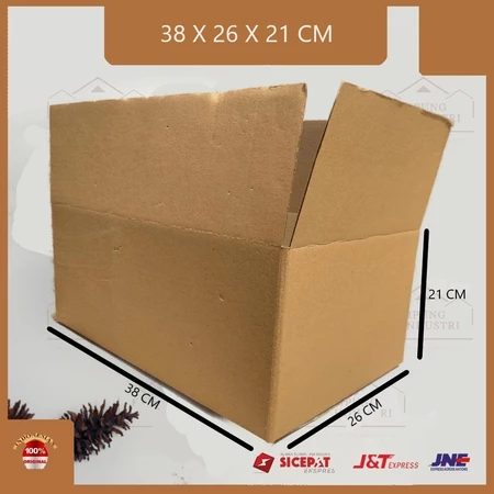 

KARDUS PACKING SINGGLE WALL UKURAN P38xL26xT21