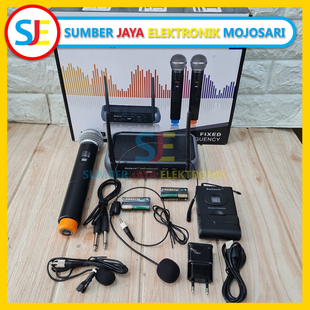 mic wireless betavo bv-388 / mic betavo UHF original produk
