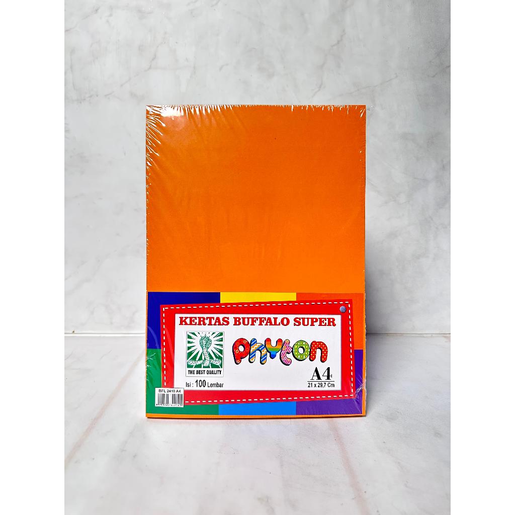 

(PAK) KERTAS BUFALLO PHYTON ORANGE / BUFALLO POLOS A4 / KERTAS BUFALLO