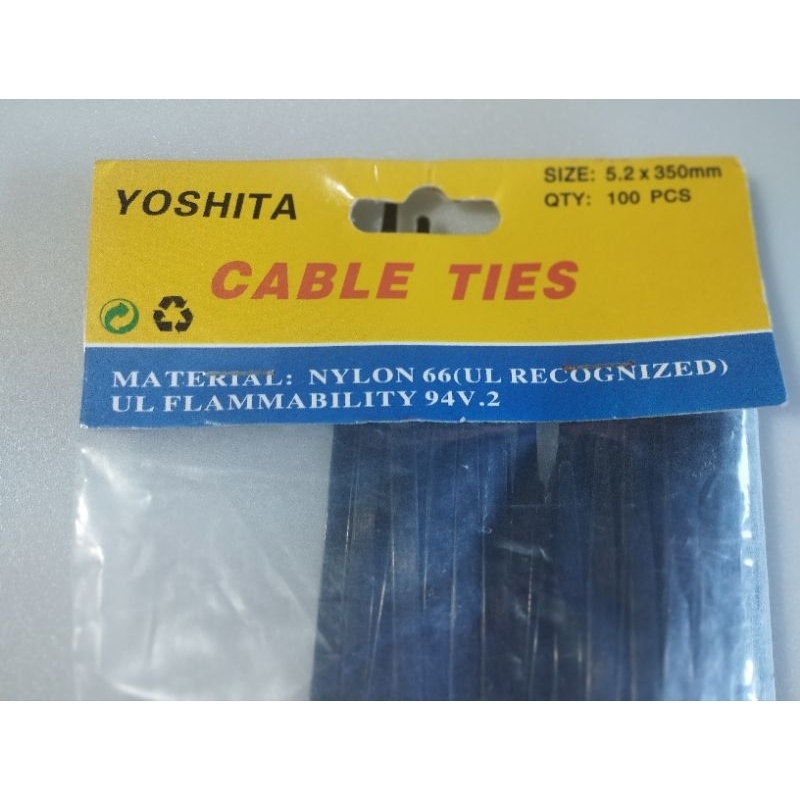 

Cable Kabel Ties YOSHITA 5.2 X 350 mm Hitam