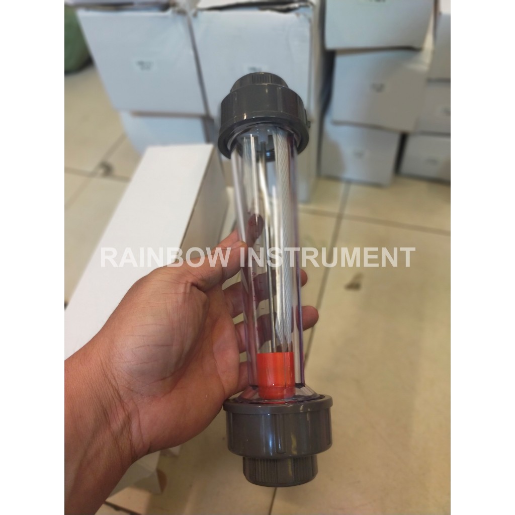 Flowmeter Rotameter 2,5-16 meter kubik perjam / Rotameter 2" inch LZS 65 Plastic Tube 16 m3/h