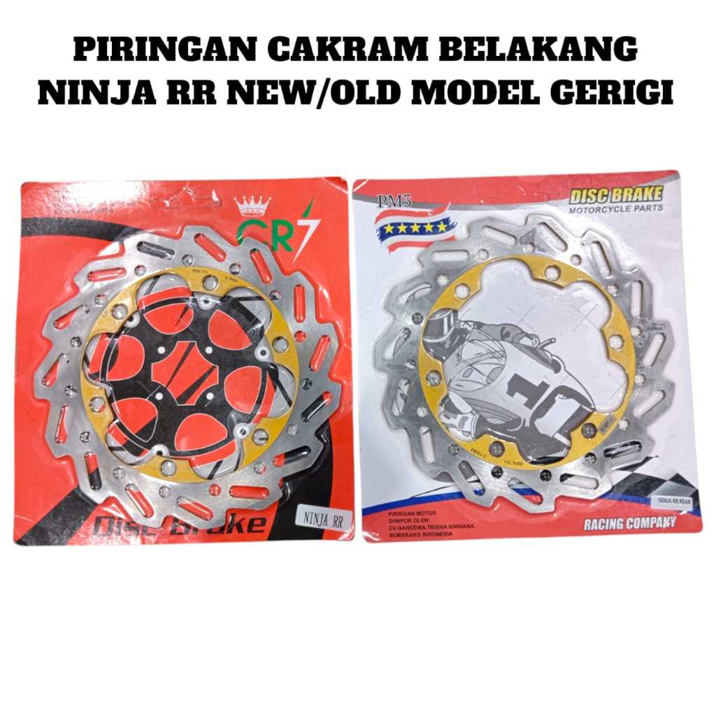 PIRINGAN DISC CAKRAM BELAKANG NINJA R-NINJA RR VARIASI STANDAR MODEL GERIGI MV55