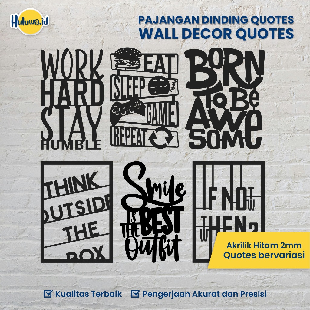 Awet Pajangan Dinding Quotes / Wall Decor Quotes / Hiasan Dinding Quotes / Pajangan Motivasi/Quotes
