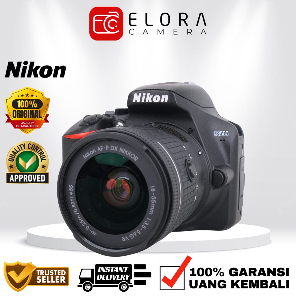 Nikon D3500 Kit 18-55mm / Kamera DSLR Nikon D 3500 Kit 18-55 mm / Nikon D3500 Kit