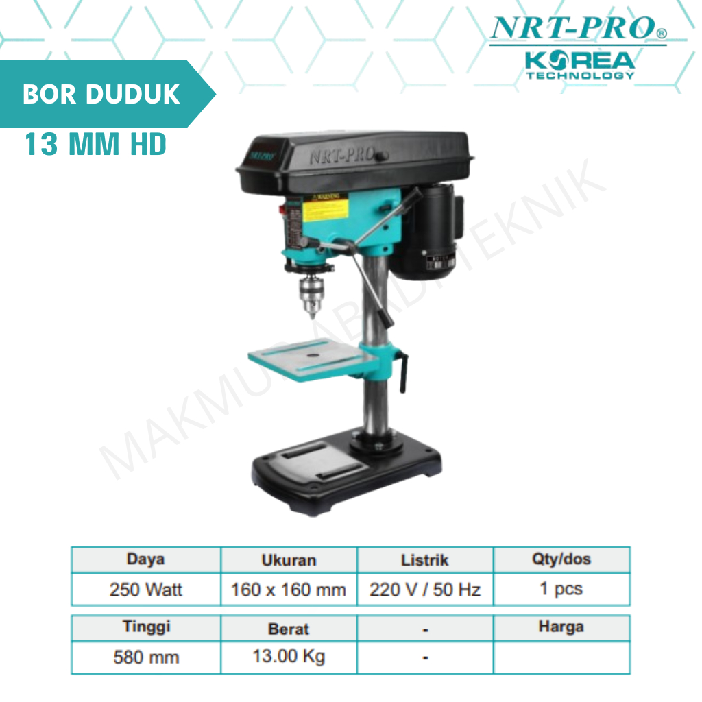 NRT PRO bor duduk 13mm hd 13mm bench drill listrik