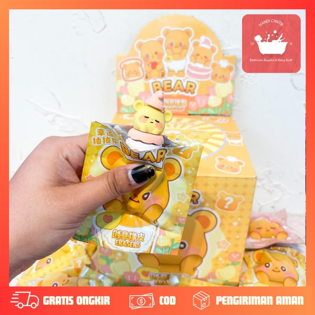 

Penghapus Mystery Bag Butter Bear ER-1719 / Penghapus Cream Bear thailand / Penghapus misteri Mistery Cream Bear / ALAT TULIS KANTOR LUCU KARTUN BUTTER BEAR THAILAND