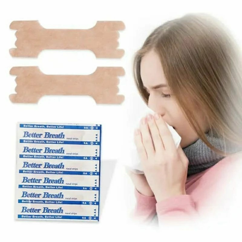 Nasal Strips Isi 10 Plester Hidung Nose Strips Anti Dengkur Hidung Tersumbat VRT
