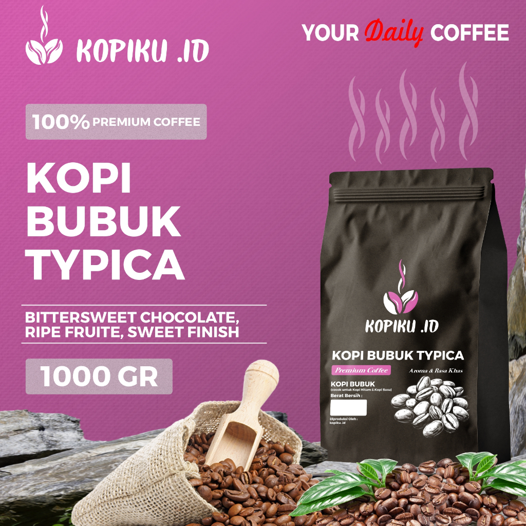 

Kopiku.id - Kopi Bubuk Typica Premium Coffee Rasa Khas 1000gr