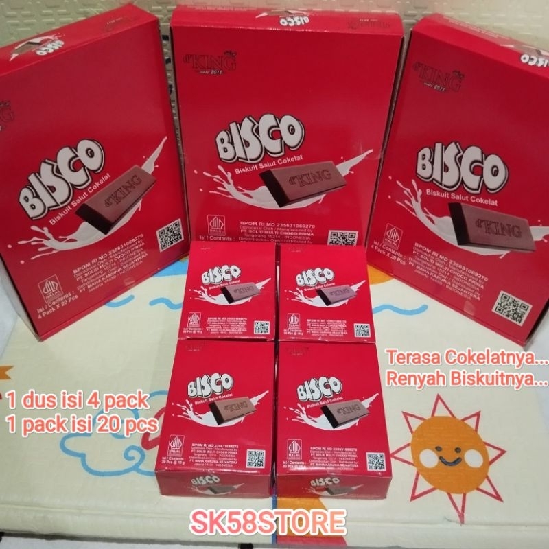 

Cokelat Bisco/dking Coklat Bisco 1 dus isi 4 pack